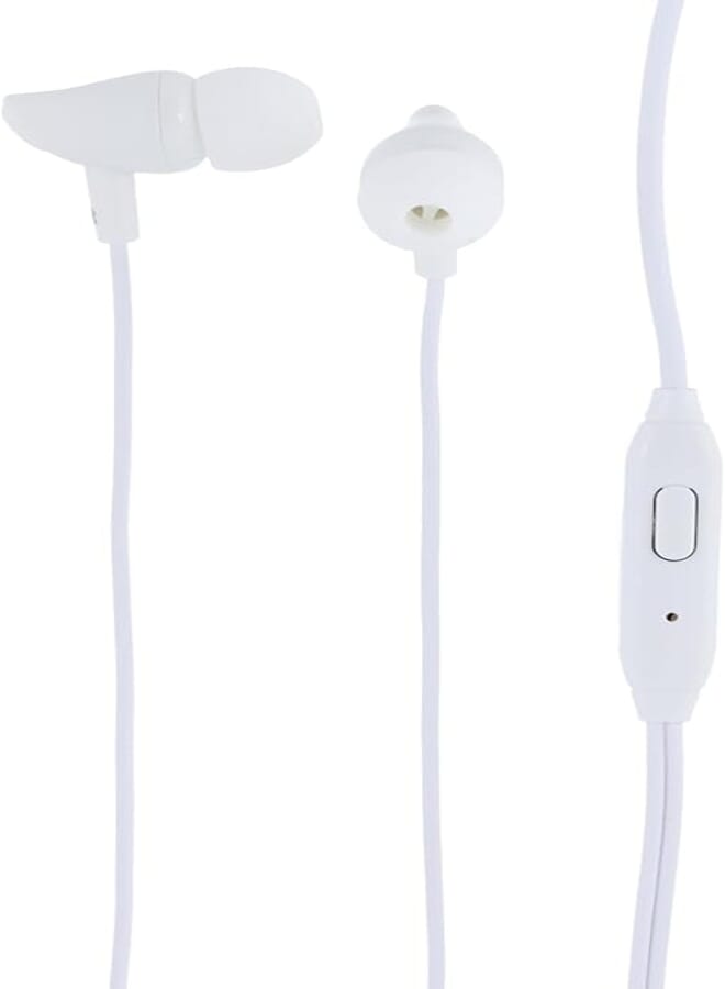 USAMS EP-37 In-ear Plastic Earphone 1.2M -White Headphones Headset Wired